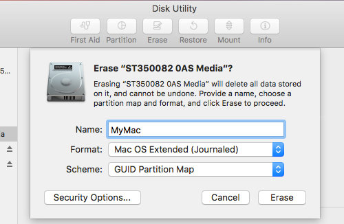 mac disk utility hung waiting for partitions to activate